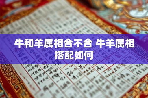 牛和羊属相合不合 牛羊属相搭配如何