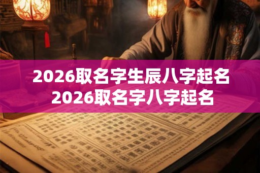 2026取名字生辰八字起名 2026取名字八字起名