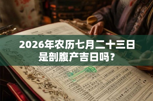 2026年农历七月二十三日是剖腹产吉日吗？
