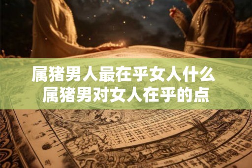 属猪男人最在乎女人什么 属猪男对女人在乎的点