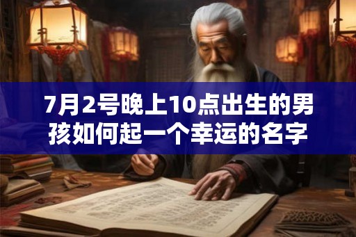 7月2号晚上10点出生的男孩如何起一个幸运的名字