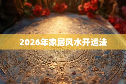 2026年家居风水开运法 2026年家居风水开运法