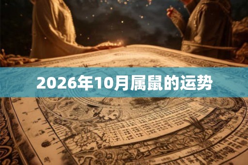 2026年10月属鼠的运势 2026年10月属鼠的运势
