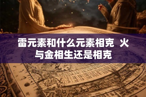 雷元素和什么元素相克 火与金相生还是相克 雷元素和什么元素相克 火与金相生还是相克