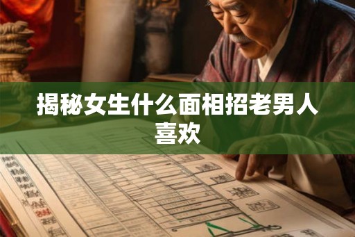 揭秘女生什么面相招老男人喜欢