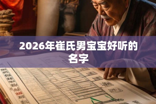 2026年崔氏男宝宝好听的名字