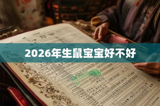 2026年生鼠宝宝好不好
