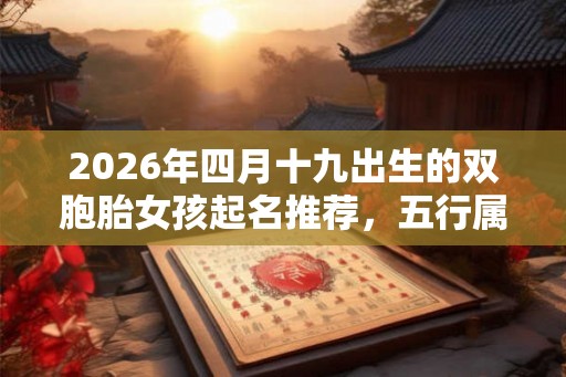 2026年四月十九出生的双胞胎女孩起名推荐,五行属什么 2026年四月十九出生的双胞胎女孩起名推荐,五行属什么