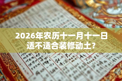 2026年农历十一月十一日适不适合装修动土？