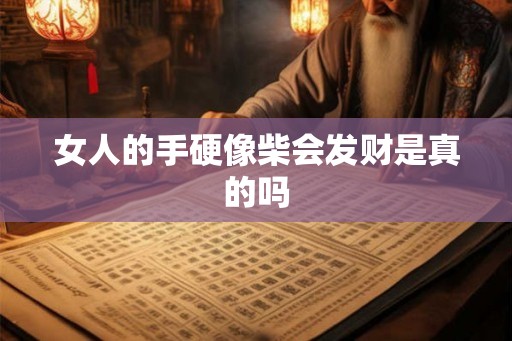 女人的手硬像柴会发财是真的吗