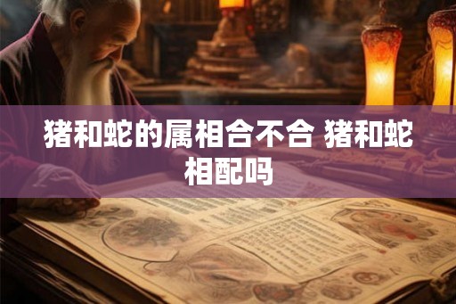 猪和蛇的属相合不合 猪和蛇相配吗 猪和蛇的属相合不合 猪和蛇相配吗