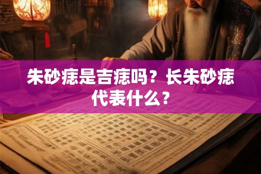 朱砂痣是吉痣吗？长朱砂痣代表什么？
