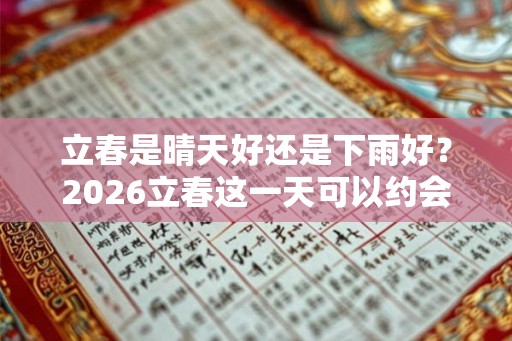 立春是晴天好还是下雨好？2026立春这一天可以约会吗？