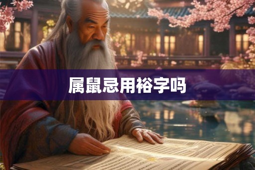 属鼠忌用裕字吗