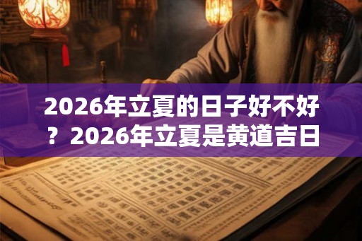 2026年立夏的日子好不好？2026年立夏是黄道吉日吗？