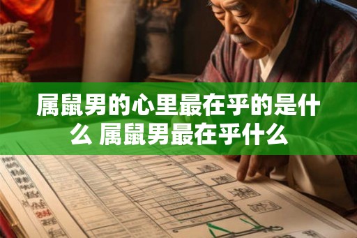 属鼠男的心里最在乎的是什么 属鼠男最在乎什么 属鼠男的心里最在乎的是什么 属鼠男最在乎什么