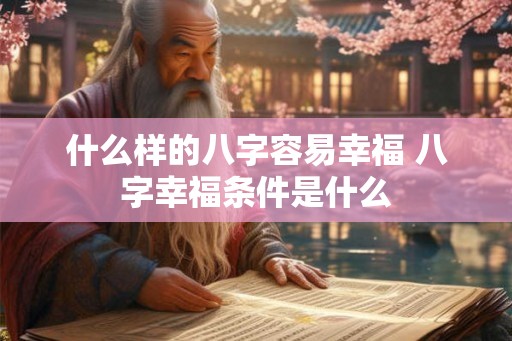 什么样的八字容易幸福 八字幸福条件是什么
