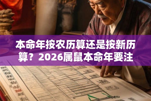 本命年按农历算还是按新历算？2026属鼠本命年要注意什么？
