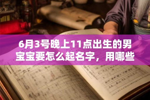 6月3号晚上11点出生的男宝宝要怎么起名字，用哪些字好