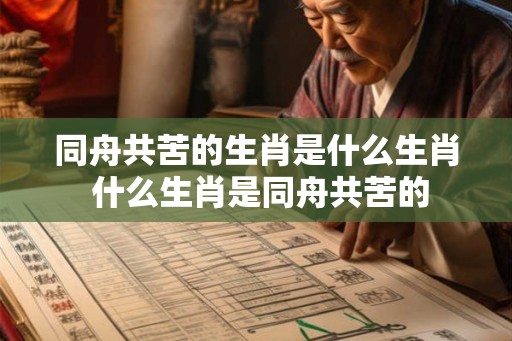 同舟共苦的生肖是什么生肖 什么生肖是同舟共苦的 同舟共苦的生肖是什么生肖 什么生肖是同舟共苦的