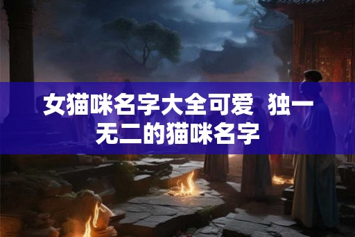 女猫咪名字大全可爱  独一无二的猫咪名字