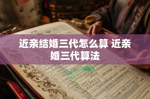 近亲结婚三代怎么算 近亲婚三代算法 近亲结婚三代怎么算 近亲婚三代算法