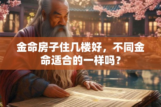 金命房子住几楼好，不同金命适合的一样吗？