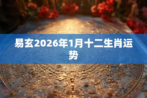 易玄2026年1月十二生肖运势