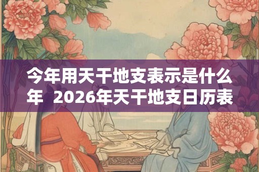 今年用天干地支表示是什么年  2026年天干地支日历表