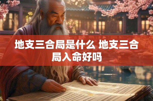 地支三合局是什么 地支三合局入命好吗