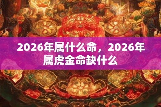 2026年属什么命，2026年属虎金命缺什么