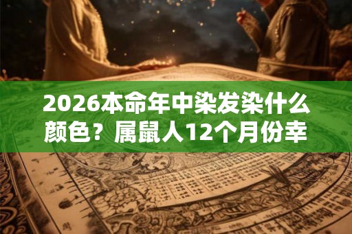 2026本命年中染发染什么颜色？属鼠人12个月份幸运颜色