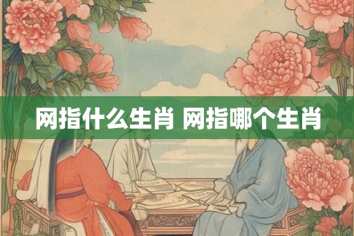 网指什么生肖 网指哪个生肖