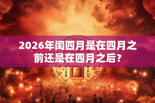 2026年闰四月是在四月之前还是在四月之后？