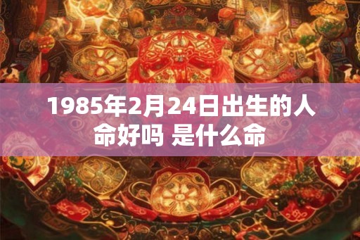 1985年2月24日出生的人命好吗 是什么命