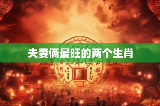 夫妻俩最旺的两个生肖