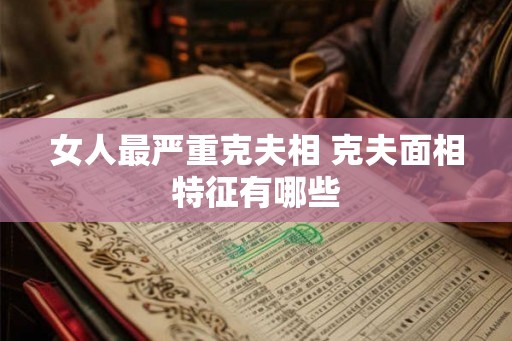 女人最严重克夫相 克夫面相特征有哪些