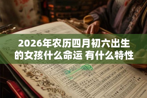 2026年农历四月初六出生的女孩什么命运 有什么特性