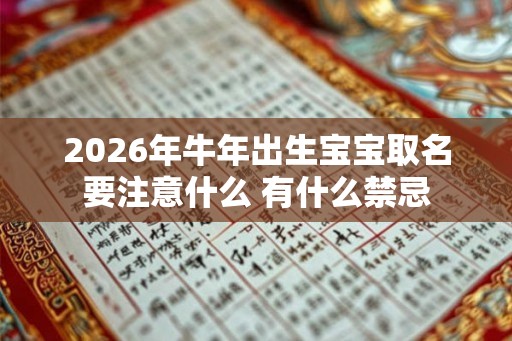 2026年牛年出生宝宝取名要注意什么 有什么禁忌 2026年牛年出生宝宝取名要注意什么 有什么禁忌