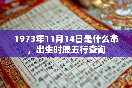 1973年11月14日是什么命，出生时辰五行查询