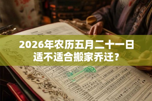 2026年农历五月二十一日适不适合搬家乔迁？
