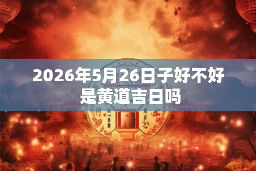 2026年5月26日子好不好 是黄道吉日吗