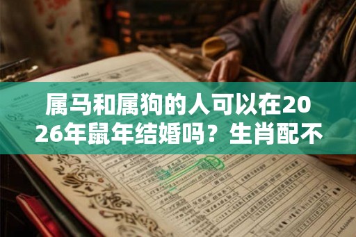 属马和属狗的人可以在2026年鼠年结婚吗？生肖配不配？