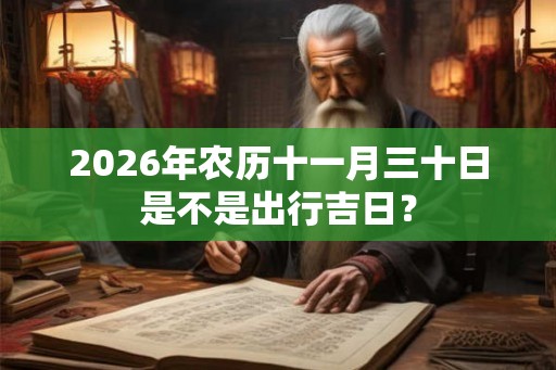 2026年农历十一月三十日是不是出行吉日？
