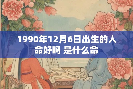 1990年12月6日出生的人命好吗 是什么命