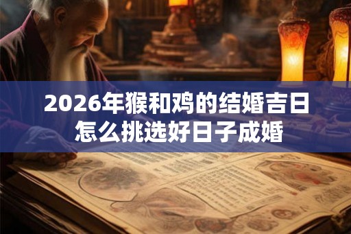 2026年猴和鸡的结婚吉日 怎么挑选好日子成婚