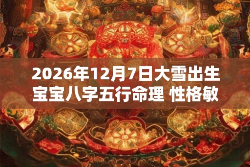 2026年12月7日大雪出生宝宝八字五行命理 性格敏感能力强