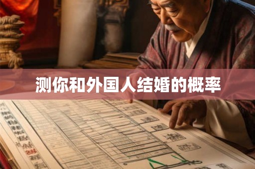 测你和外国人结婚的概率