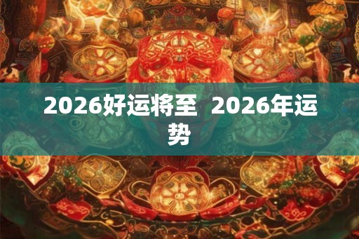 2026好运将至  2026年运势