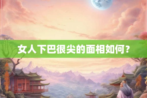 女人下巴很尖的面相如何? 女人下巴很尖的面相如何?